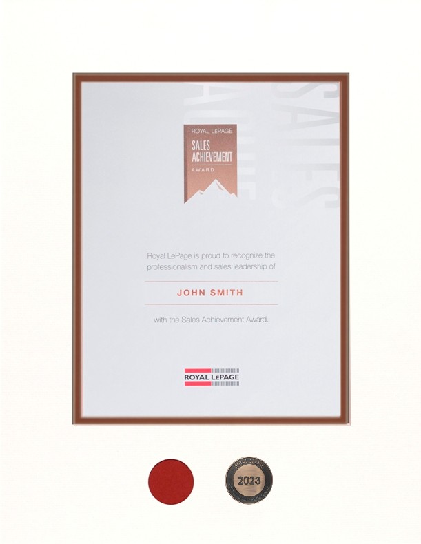 Refill - Royal LePage® Sales Achievement™ Award Refill - Royal LePage® Sales Achievement™ Award